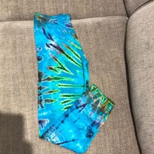 Tye dye yoga pants